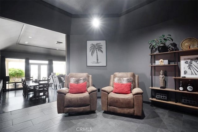 13784 Choco Rd, Apple Valley, CA 92307 - living area featuring ornamental molding