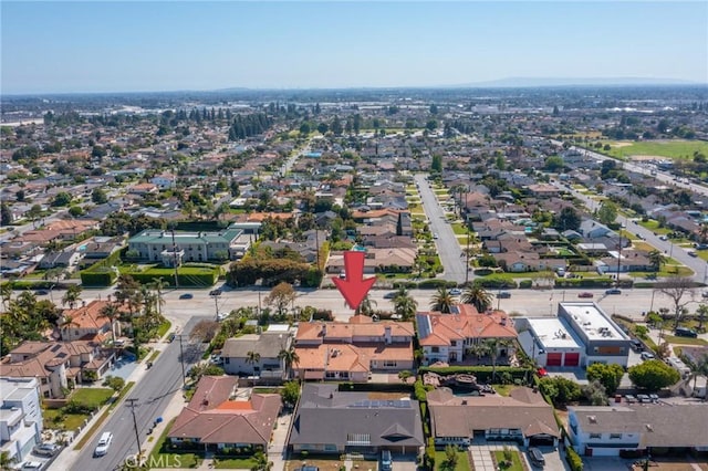 9371 Florence Ave, Downey, CA 90240 - drone / aerial view featuring a residential view