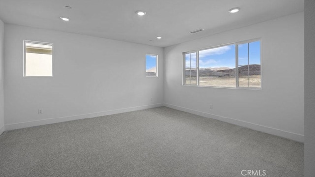 33328 Rusty Ct, French Valley, CA 92596 - carpeted empty room with baseboards, recessed lighting, and visible vents