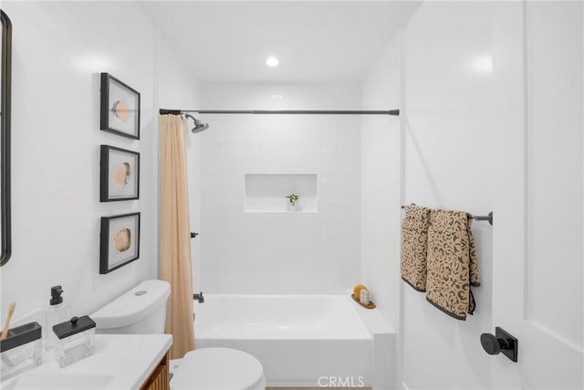 335 N Harvard Blvd, Los Angeles, CA 90004 - full bathroom with vanity and shower / bath combination with curtain