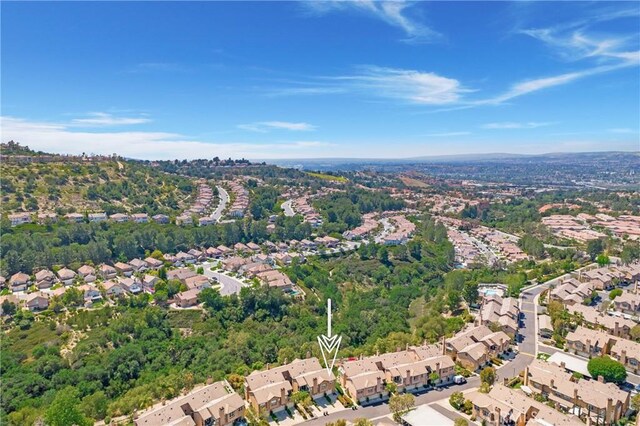 bird's eye view with a residential view