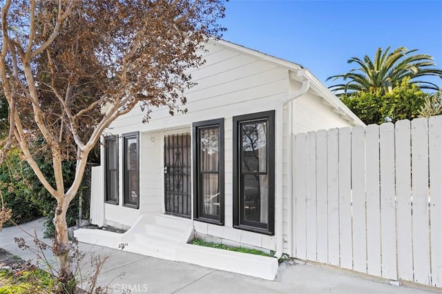 exterior space with entry steps