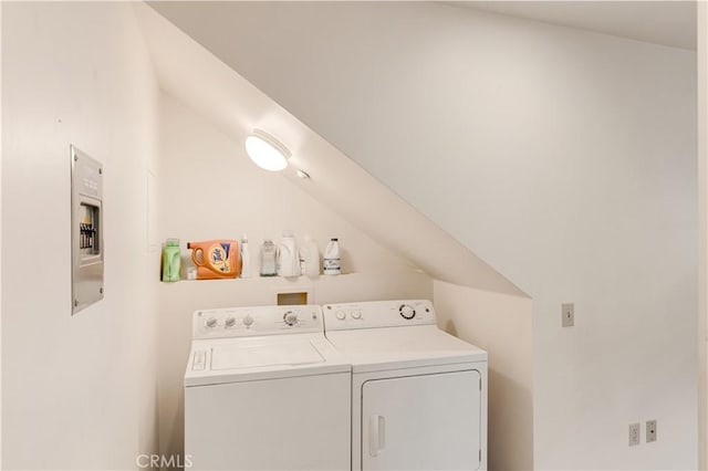 laundry area featuring laundry area and washing machine and dryer
