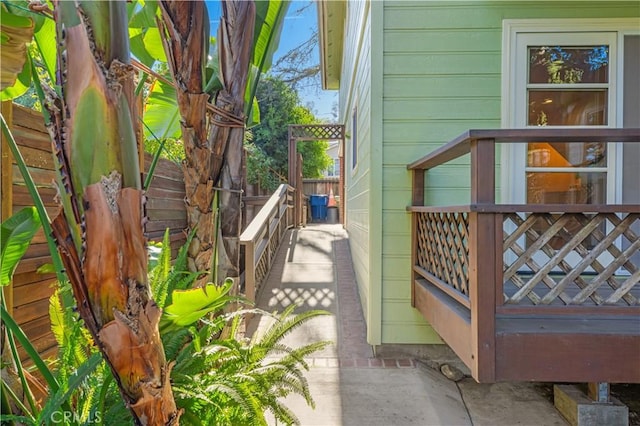 exterior space with fence