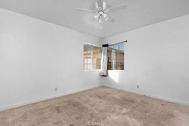 4185 E Turner Ave, Fresno, CA 93702 - empty room featuring baseboards, a ceiling fan, and carpet