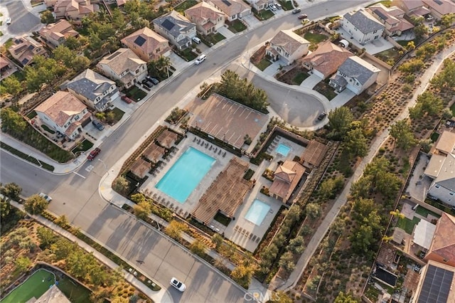 19183 Bension Dr, Saugus, CA 91350 - aerial view of property and surrounding area with nearby suburban area