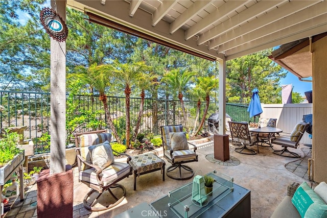 27 Birdie Ln, Coto De Caza, CA 92679 - view of patio / terrace with grilling area, a fenced backyard, an outdoor hangout area, and outdoor dining space