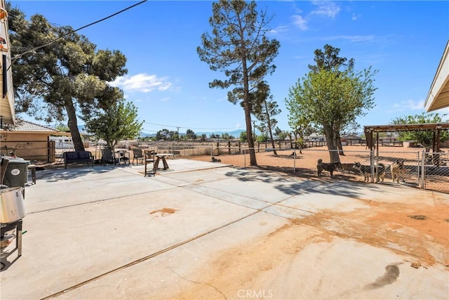 view of patio with fence