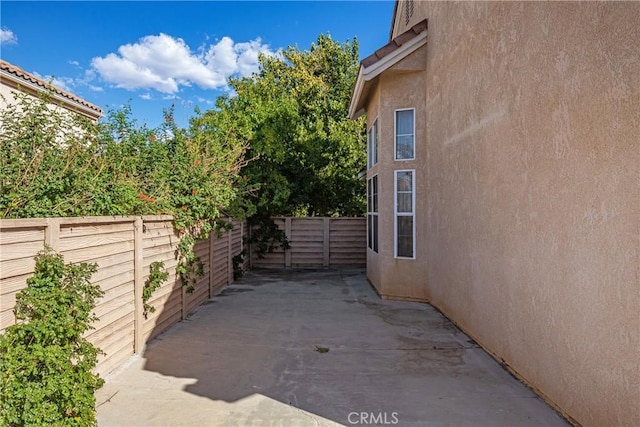 view of patio / terrace featuring a fenced backyard