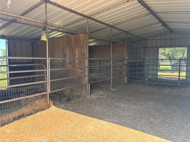 view of horse barn
