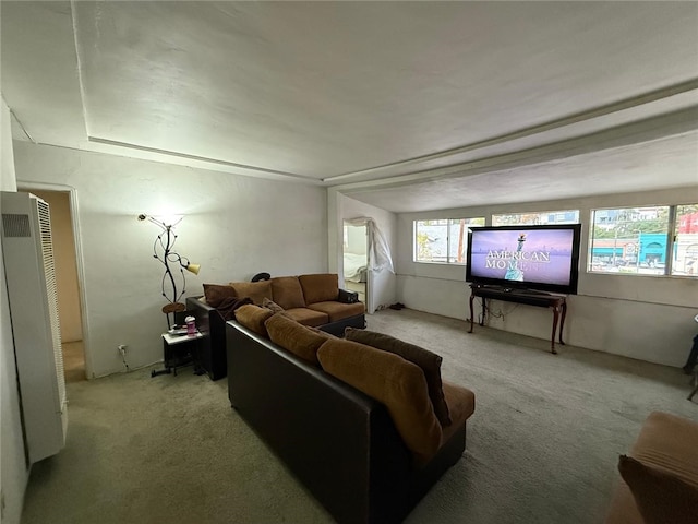 1380 Allison Ave, Los Angeles, CA 90026 - living area with a heating unit and light carpet