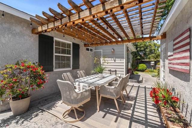 8212 Reading Ave, Los Angeles, CA 90045 - view of patio / terrace featuring outdoor dining area and a pergola
