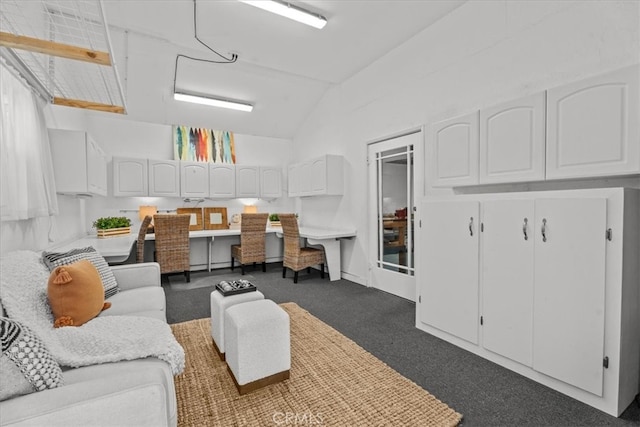 8212 Reading Ave, Los Angeles, CA 90045 - living area with lofted ceiling and dark carpet