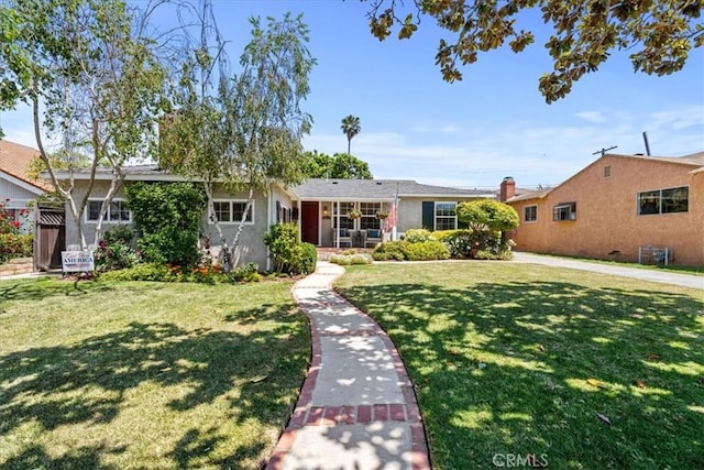 8212 Reading Ave, Los Angeles, CA 90045 - ranch-style home with a front yard and central air condition unit