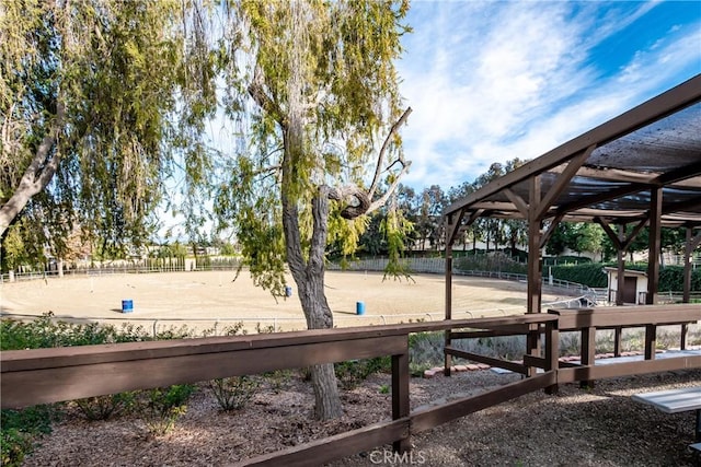 76 Calle Aragon Unit Q, Laguna Woods, CA 92637 - view of yard featuring an outdoor riding arena