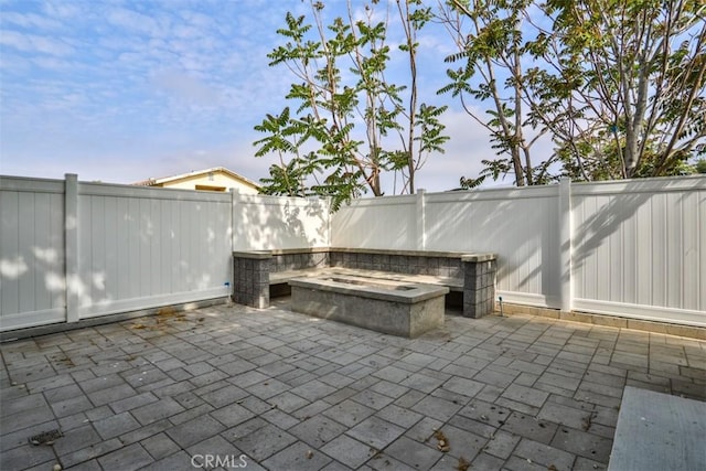 view of patio / terrace featuring a fenced backyard