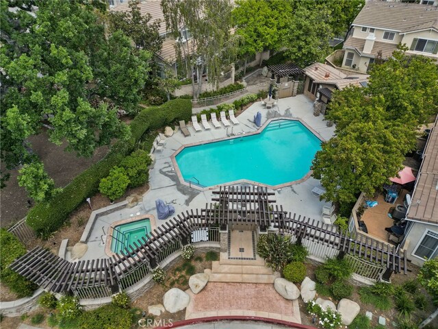 27017 Big Rpds Unit 37, Valencia, CA 91354 - community pool featuring a patio area