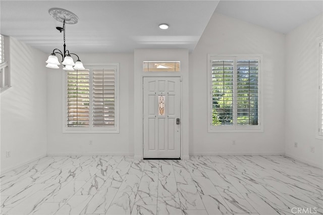 27017 Big Rpds Unit 37, Valencia, CA 91354 - entrance foyer with marble finish floors and a chandelier