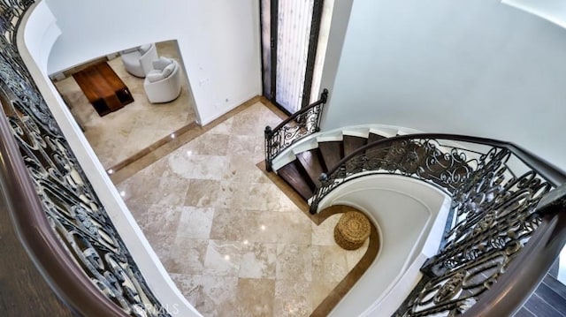 view of stairs