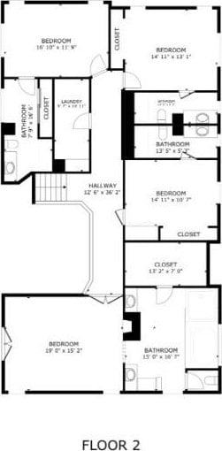8531 10th St, Downey, CA 90241 - view of floor plan / room layout