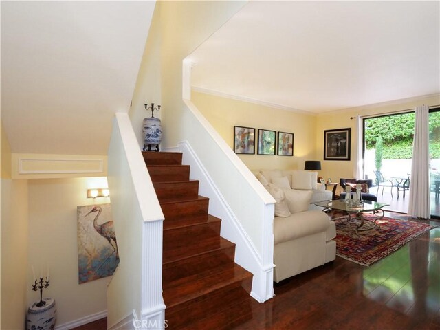1150 W Capitol Unit 32, San Pedro, CA 90732 - staircase with wood finished floors