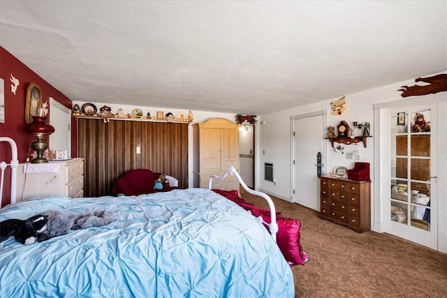 bedroom with carpet