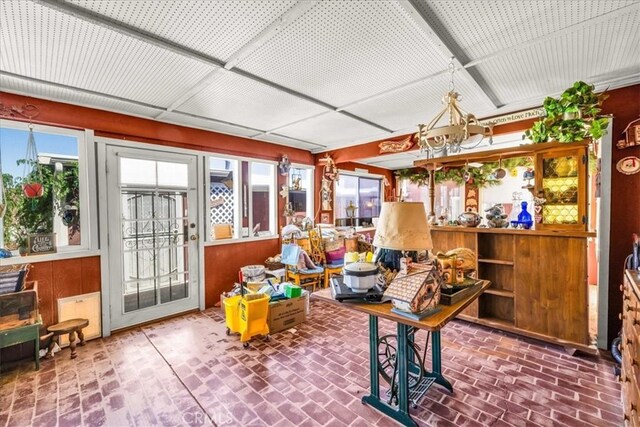 view of sunroom