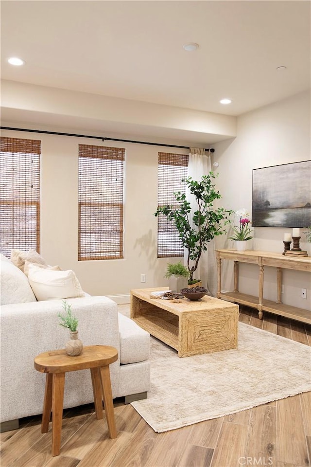 9369 Riberena Cir Unit 11, Atascadero, CA 93422 - living area featuring wood finished floors and recessed lighting