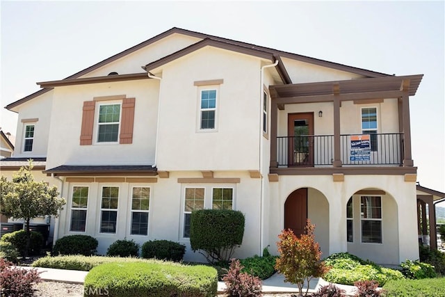 9369 Riberena Cir Unit 11, Atascadero, CA 93422 - view of front facade featuring a balcony and stucco siding