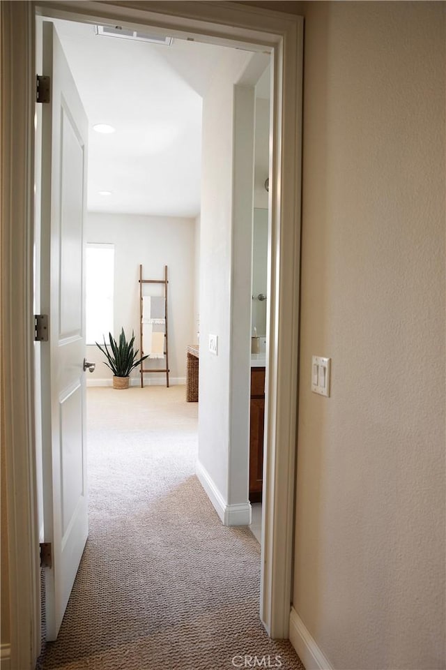 9369 Riberena Cir Unit 11, Atascadero, CA 93422 - hallway featuring carpet and baseboards