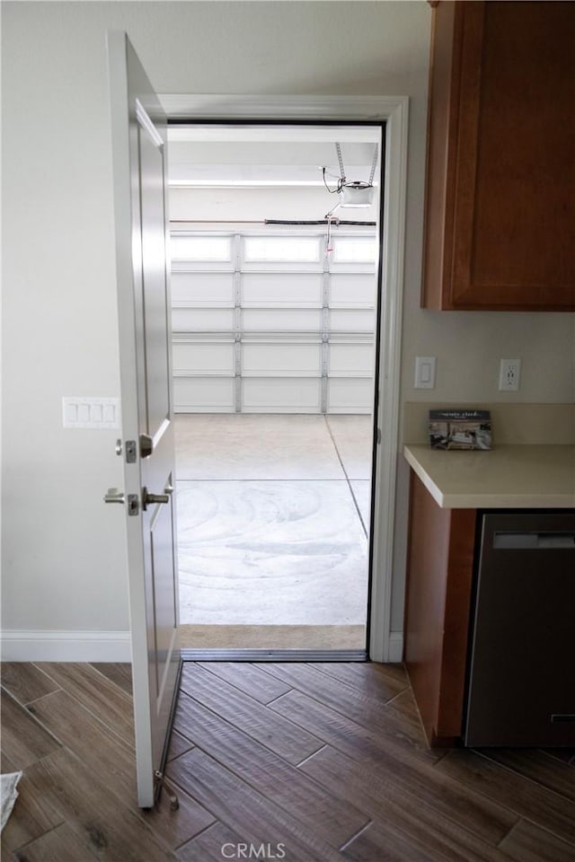 9369 Riberena Cir Unit 11, Atascadero, CA 93422 - doorway to outside with wood finished floors and baseboards