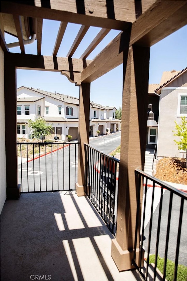 9369 Riberena Cir Unit 11, Atascadero, CA 93422 - balcony with a residential view and a pergola