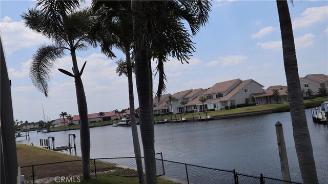 3615 Towhee Court, Punta Gorda, FL 33950 - property view of water featuring fence and a residential view