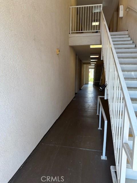 hall featuring stairs