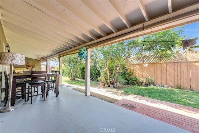 24 S La Salle St, Redlands, CA 92374 - view of patio / terrace featuring a fenced backyard
