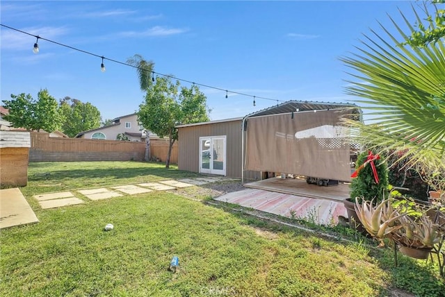 24 S La Salle St, Redlands, CA 92374 - view of yard with fence and a wooden deck