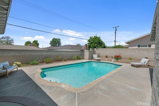 413 N Rimhurst Ave, Covina, CA 91724 - view of pool with a patio, a fenced in pool, and a fenced backyard