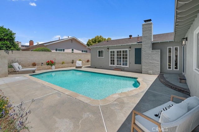413 N Rimhurst Ave, Covina, CA 91724 - view of pool featuring a fenced in pool, a fenced backyard, and a patio area