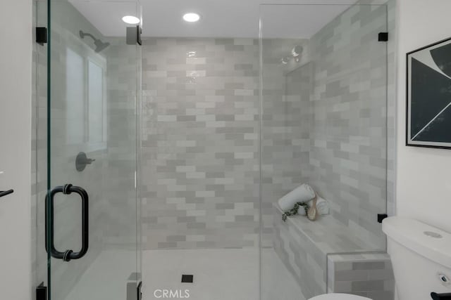 413 N Rimhurst Ave, Covina, CA 91724 - bathroom featuring a stall shower and toilet
