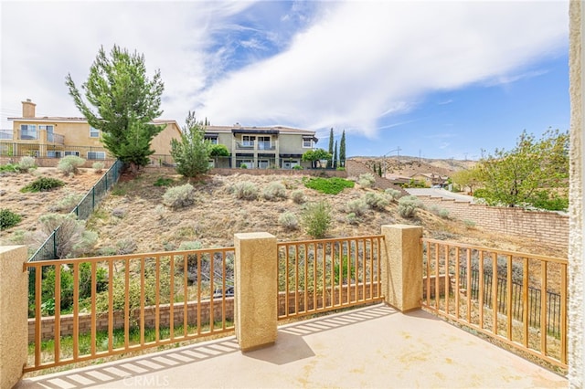 view of patio / terrace with fence