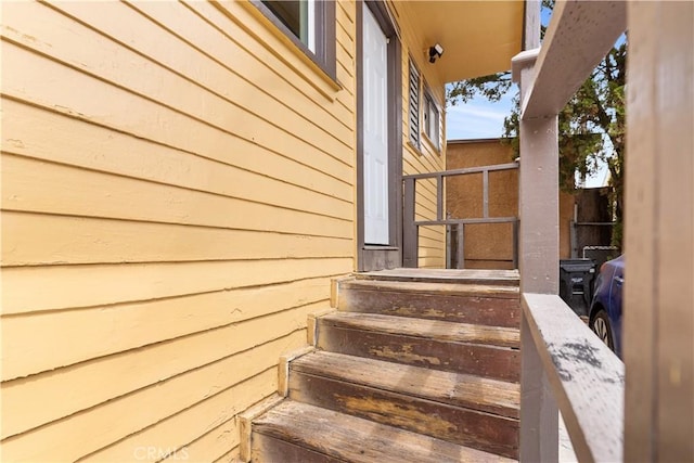view of stairs
