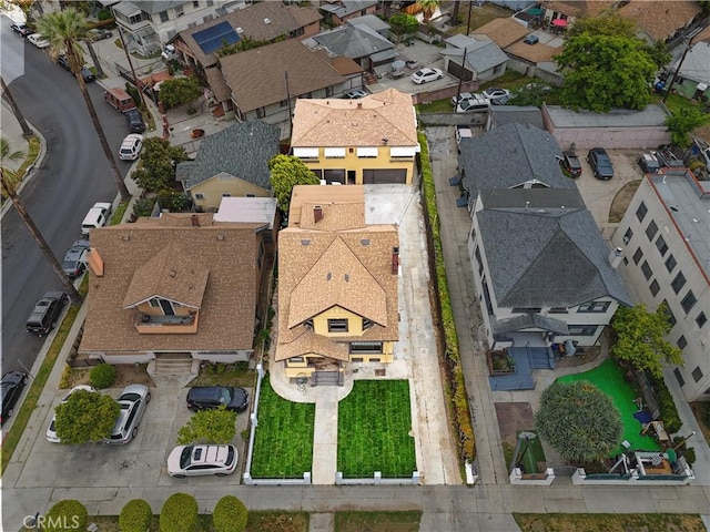 aerial view featuring a residential view