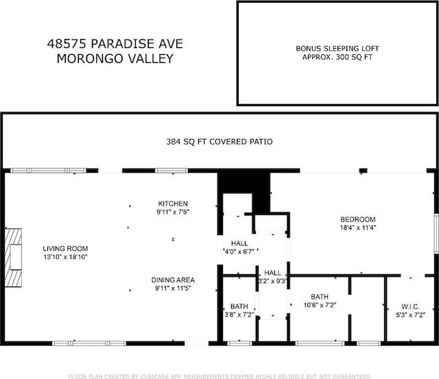 48575 Paradise Ave, Morongo Valley, CA 92256 - home floor plan