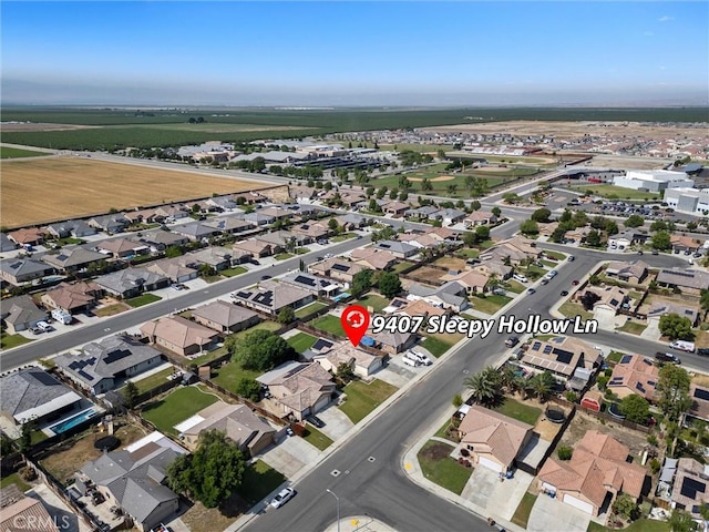 bird's eye view featuring a residential view