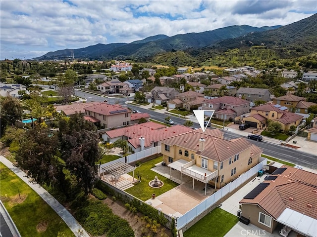 833 W Orange Heights Ln, Corona, CA 92882 - aerial perspective of suburban area with a mountain backdrop
