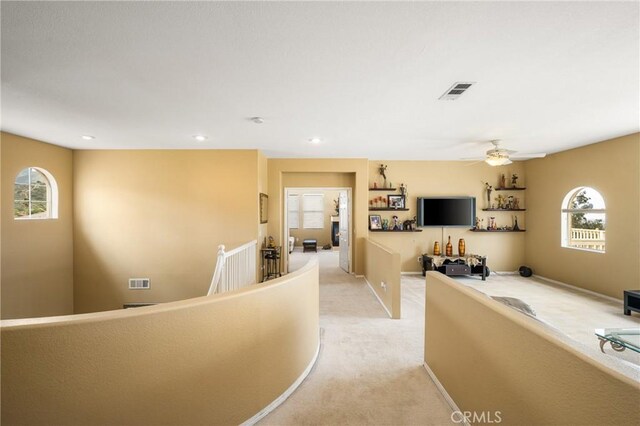 833 W Orange Heights Ln, Corona, CA 92882 - hall featuring light carpet and recessed lighting