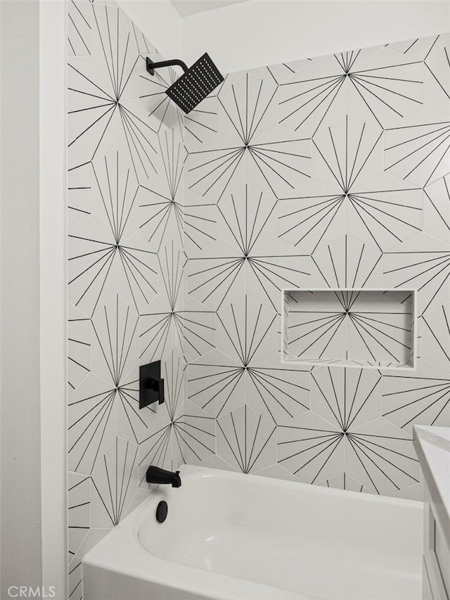full bathroom featuring shower / bathing tub combination