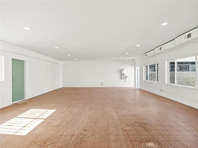 interior space featuring recessed lighting and visible vents