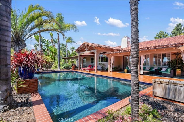 view of pool
