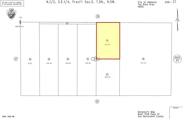0 Cassia, Adelanto CA, 92301 land for sale